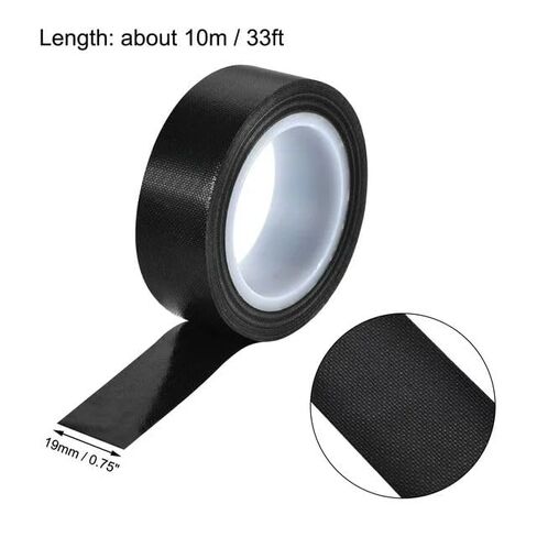 2 Pcs Roll Black 0.13mmx10m Black PTFE Teflon Tape Nonstick Tape 500℉ High-Temp Fiberglass Adhesive High Temperature Tape in Kuwait