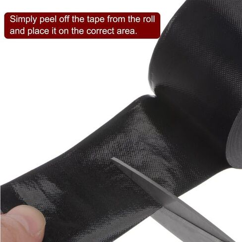 2 Pcs Roll Black 0.13mmx10m Black PTFE Teflon Tape Nonstick Tape 500℉ High-Temp Fiberglass Adhesive High Temperature Tape in Kuwait