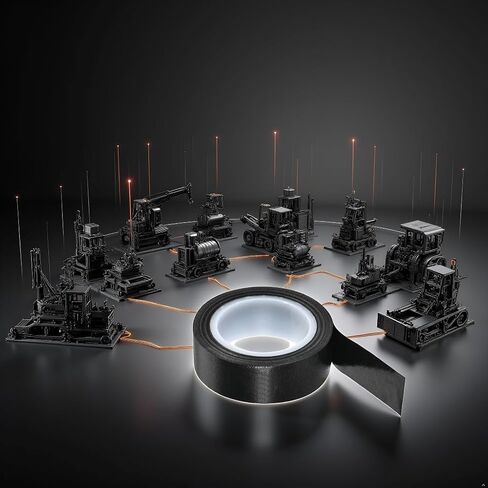 2 Pcs Roll Black 0.13mmx10m Black PTFE Teflon Tape Nonstick Tape 500℉ High-Temp Fiberglass Adhesive High Temperature Tape in Kuwait