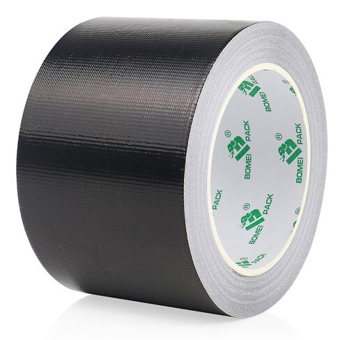 BOMEI PACK Adhesive Black Aluminum Foil Heat Shield Tape Barrier 2in x 66ft, Fiberglass Thermal Insulation Reflective Material High Temp Protection 1Pack in Saudi Arabia