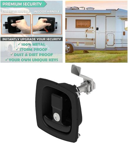 مزلاج باب بمقبض على شكل حرف T من سبائك الزنك، مزلاج سحب LockFlush، قفل حقيبة أدوات الضغط القابلة للطي in Saudi Arabia