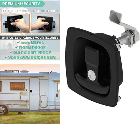 مزلاج باب بمقبض على شكل حرف T من سبائك الزنك، مزلاج سحب LockFlush، قفل حقيبة أدوات الضغط القابلة للطي in Saudi Arabia