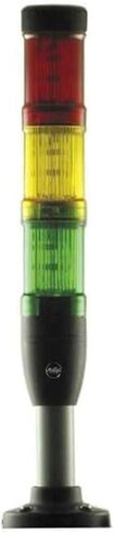 Tower Light Assembly, Red, Yellow, Green, 24V AC/DC, Not Applicable FPM, 40 mm Dia., Support Tube, Mfr: SL4-100-L-RAG-24LED-A in Saudi Arabia