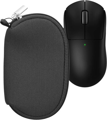 kwmobile Neoprene Case Compatible with Logitech G PRO X Superlight 2 - Case for Mouse Soft Pouch Carry Bag - Black in Kuwait