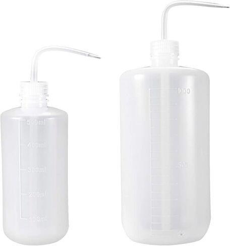 500ml 1000ml Plastic Safety Wash Bottle, Lab Squeeze Bottle with Narrow Mouth and Scale Labels, Squirt Bottle For Plant Flower Succulent Watering - 5 Packs in Saudi Arabia