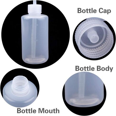 500ml 1000ml Plastic Safety Wash Bottle, Lab Squeeze Bottle with Narrow Mouth and Scale Labels, Squirt Bottle For Plant Flower Succulent Watering - 5 Packs in Saudi Arabia