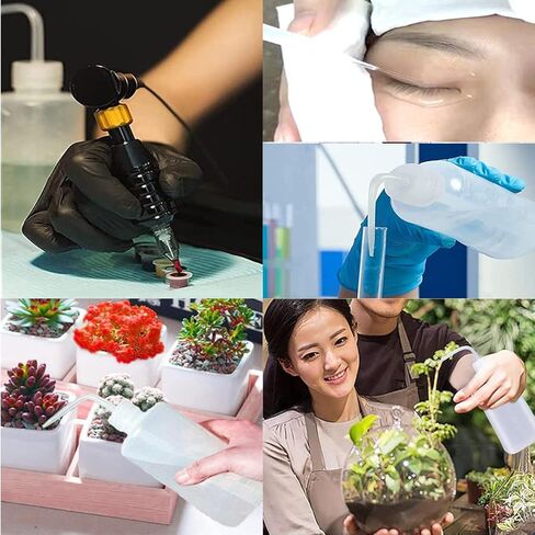 500ml 1000ml Plastic Safety Wash Bottle, Lab Squeeze Bottle with Narrow Mouth and Scale Labels, Squirt Bottle For Plant Flower Succulent Watering - 5 Packs in Saudi Arabia