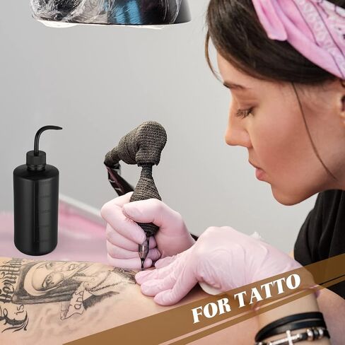 Epakh 6 Pcs 500 ml Tattoo Wash Bottle Water Squirt Bottle Lab Squeeze Bottles Lash Water Bottle Squeezer Safety Rinse Bottle for Eyelash Extensions, Tattoo Supplies, Cleaning, Succulent (Black) in Saudi Arabia