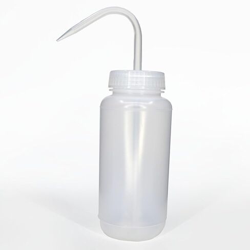 EISCO - زجاجة غسول ذات فم واسع سعة 500 مل - LDPE مرنة ومتينة - زجاجة شفافة مانعة للتسرب لتوزيع السائل والتنظيف والشطف والعناية بالنباتات in Saudi Arabia