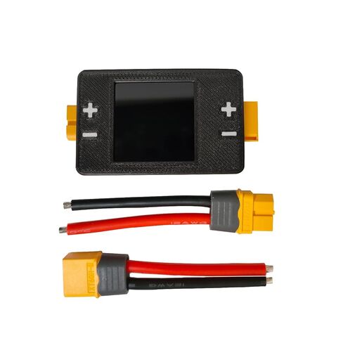 Power Meter Aircraft Model Battery Voltage Capacity Tester, DC Power Analyzer, Portable Battery Power Monitor, 8-150V 25A, Wattage Display, XT60 Connector in Kuwait