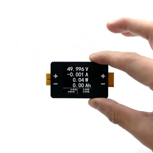 Power Meter Aircraft Model Battery Voltage Capacity Tester, DC Power Analyzer, Portable Battery Power Monitor, 8-150V 25A, Wattage Display, XT60 Connector in Kuwait
