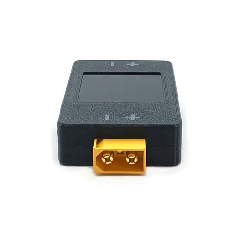 Power Meter Aircraft Model Battery Voltage Capacity Tester, DC Power Analyzer, Portable Battery Power Monitor, 8-150V 25A, Wattage Display, XT60 Connector in Kuwait