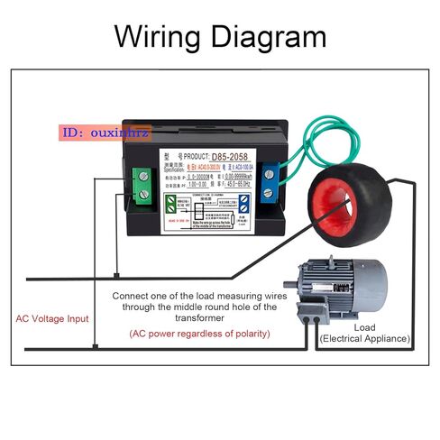 شاشة الطاقة، D85 2058 عدادات لوحة الطاقة، جهد التيار المتردد، التيار، الطاقة النشطة، عامل الطاقة، تردد الطاقة والعرض الكهربائي in Kuwait