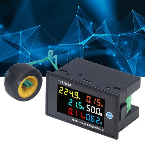 شاشة الطاقة، D85 2058 عدادات لوحة الطاقة، جهد التيار المتردد، التيار، الطاقة النشطة، عامل الطاقة، تردد الطاقة والعرض الكهربائي in Kuwait