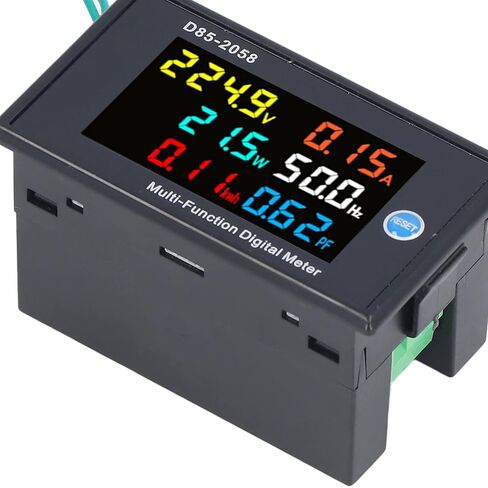 شاشة الطاقة، D85 2058 عدادات لوحة الطاقة، جهد التيار المتردد، التيار، الطاقة النشطة، عامل الطاقة، تردد الطاقة والعرض الكهربائي in Kuwait
