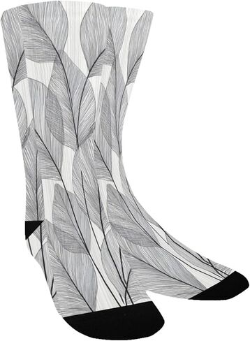 جوارب المشي لمسافات طويلة باللون الرمادي من Minimal Leaff - جوارب شتوية حرارية سميكة دافئة للأولاد والبنات للمدرسة، والارتداء اليومي والأنشطة الخارجية in Kuwait