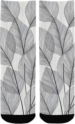 جوارب المشي لمسافات طويلة باللون الرمادي من Minimal Leaff - جوارب شتوية حرارية سميكة دافئة للأولاد والبنات للمدرسة، والارتداء اليومي والأنشطة الخارجية in Kuwait