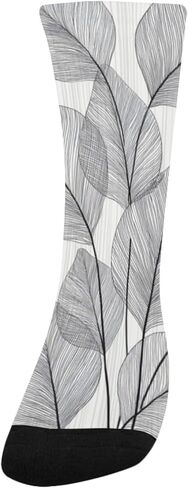 جوارب المشي لمسافات طويلة باللون الرمادي من Minimal Leaff - جوارب شتوية حرارية سميكة دافئة للأولاد والبنات للمدرسة، والارتداء اليومي والأنشطة الخارجية in Kuwait