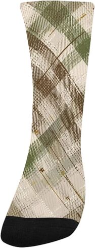 جوارب المشي لمسافات طويلة بطبعة مربعات ريفية - جوارب شتوية حرارية سميكة دافئة للأولاد والبنات الصغار للمدرسة، والارتداء اليومي والأنشطة الخارجية in Kuwait