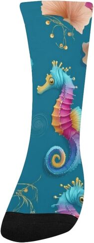 جوارب المشي لمسافات طويلة بزخارف محيطية نابضة بالحياة - جوارب شتوية حرارية سميكة دافئة للأولاد والبنات الصغار للمدرسة، والارتداء اليومي والأنشطة الخارجية in Kuwait