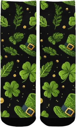 جوارب المشي لمسافات طويلة بنمط Lucky Clover - جوارب شتوية حرارية سميكة دافئة للأطفال الصغار للأولاد والبنات للمدرسة، والارتداء اليومي والأنشطة الخارجية in Kuwait