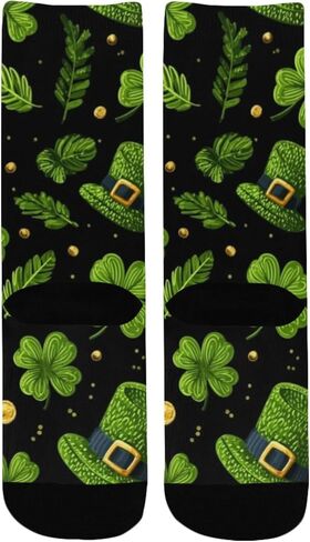 جوارب المشي لمسافات طويلة بنمط Lucky Clover - جوارب شتوية حرارية سميكة دافئة للأطفال الصغار للأولاد والبنات للمدرسة، والارتداء اليومي والأنشطة الخارجية in Kuwait