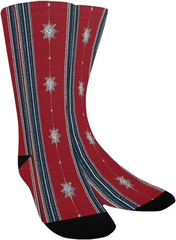 جوارب فيستيف ستارز مخططة للمشي لمسافات طويلة - جوارب شتوية حرارية سميكة دافئة للأولاد والبنات الصغار للمدرسة، والارتداء اليومي والأنشطة الخارجية in Kuwait