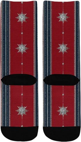 جوارب فيستيف ستارز مخططة للمشي لمسافات طويلة - جوارب شتوية حرارية سميكة دافئة للأولاد والبنات الصغار للمدرسة، والارتداء اليومي والأنشطة الخارجية in Kuwait