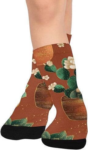 جوارب التنزه سيرًا على الأقدام من Desert Cactus Garden - جوارب شتوية حرارية سميكة دافئة للأولاد والبنات الصغار للمدرسة، والارتداء اليومي والأنشطة الخارجية in Kuwait