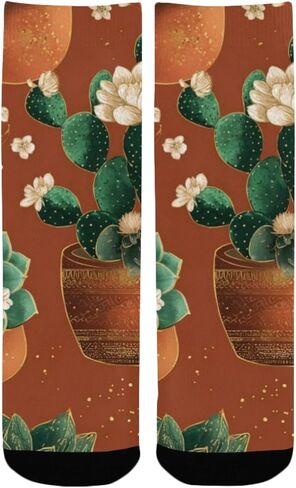 جوارب التنزه سيرًا على الأقدام من Desert Cactus Garden - جوارب شتوية حرارية سميكة دافئة للأولاد والبنات الصغار للمدرسة، والارتداء اليومي والأنشطة الخارجية in Kuwait