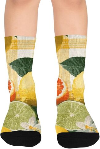 جوارب المشي لمسافات طويلة من الحمضيات الطازجة - جوارب شتوية حرارية سميكة دافئة للأولاد والبنات للمدرسة، والارتداء اليومي والأنشطة الخارجية in Kuwait