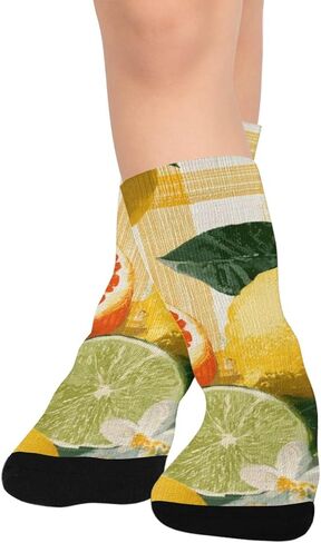 جوارب المشي لمسافات طويلة من الحمضيات الطازجة - جوارب شتوية حرارية سميكة دافئة للأولاد والبنات للمدرسة، والارتداء اليومي والأنشطة الخارجية in Kuwait