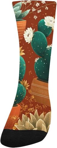 جوارب ديزرت كاكتوس جاردن ريترو للمشي لمسافات طويلة - جوارب شتوية حرارية سميكة دافئة للأطفال الصغار للأولاد والبنات للمدرسة، والارتداء اليومي والأنشطة الخارجية in Kuwait