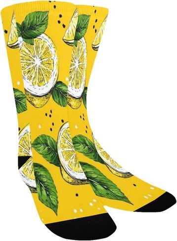 جوارب المشي لمسافات طويلة بطبعة ليمون طازج - جوارب شتوية حرارية سميكة دافئة للأطفال الصغار للأولاد والبنات للمدرسة، والارتداء اليومي والأنشطة الخارجية in Kuwait