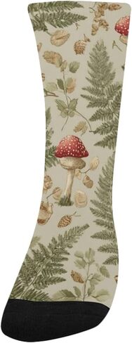 جوارب المشي لمسافات طويلة باللون الأخضر على شكل فطر وودلاند - جوارب شتوية حرارية سميكة دافئة للأولاد والبنات للمدرسة، والارتداء اليومي والأنشطة الخارجية in Kuwait