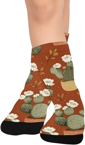 جوارب المشي لمسافات طويلة بزخارف الصحراء الجنوبية الغربية - جوارب شتوية حرارية سميكة دافئة للأولاد والبنات الصغار للمدرسة، والارتداء اليومي والأنشطة الخارجية in Kuwait