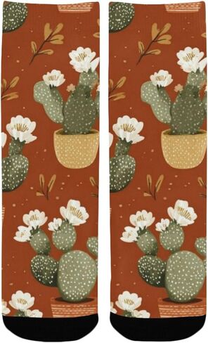 جوارب المشي لمسافات طويلة بزخارف الصحراء الجنوبية الغربية - جوارب شتوية حرارية سميكة دافئة للأولاد والبنات الصغار للمدرسة، والارتداء اليومي والأنشطة الخارجية in Kuwait