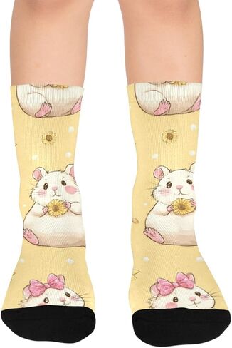 جوارب لطيفة للتنزه سيرًا على الأقدام من باستيل هامستي - جوارب شتوية حرارية سميكة دافئة للأطفال الصغار للأولاد والبنات للمدرسة، والارتداء اليومي والأنشطة الخارجية in Kuwait