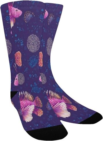 جوارب التنزه سيرًا على الأقدام باللون الكحلي النابضة بالحياة - جوارب شتوية سميكة دافئة للأولاد والبنات الصغار للمدرسة، والارتداء اليومي والأنشطة الخارجية in Kuwait