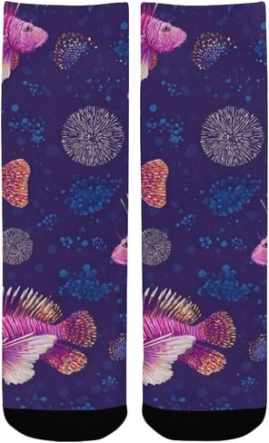 جوارب التنزه سيرًا على الأقدام باللون الكحلي النابضة بالحياة - جوارب شتوية سميكة دافئة للأولاد والبنات الصغار للمدرسة، والارتداء اليومي والأنشطة الخارجية in Kuwait