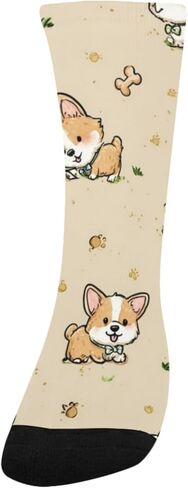 جوارب كورجي بنية لطيفة مرحة للمشي لمسافات طويلة - جوارب شتوية حرارية سميكة دافئة للأولاد والبنات للمدرسة، والارتداء اليومي والأنشطة الخارجية in Kuwait