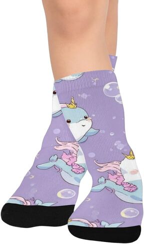 جوارب المشي لمسافات طويلة بنمط البحر الفقاعي - جوارب شتوية حرارية سميكة دافئة للأطفال الصغار للأولاد والبنات للمدرسة، والارتداء اليومي والأنشطة الخارجية in Kuwait