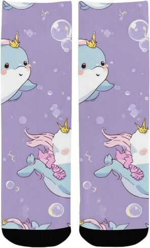 جوارب المشي لمسافات طويلة بنمط البحر الفقاعي - جوارب شتوية حرارية سميكة دافئة للأطفال الصغار للأولاد والبنات للمدرسة، والارتداء اليومي والأنشطة الخارجية in Kuwait