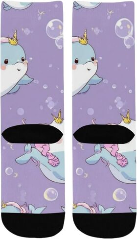 جوارب المشي لمسافات طويلة بنمط البحر الفقاعي - جوارب شتوية حرارية سميكة دافئة للأطفال الصغار للأولاد والبنات للمدرسة، والارتداء اليومي والأنشطة الخارجية in Kuwait