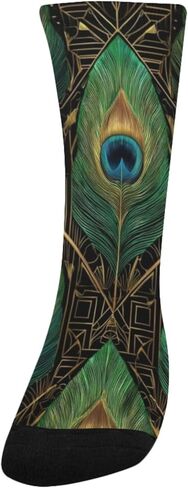 جوارب للمشي لمسافات طويلة فنية نباتية داكنة - جوارب شتوية حرارية سميكة دافئة للأولاد والبنات الصغار للمدرسة، والارتداء اليومي والأنشطة الخارجية in Kuwait