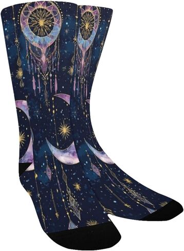 جوارب المشي لمسافات طويلة بطباعة القمر السماوي - جوارب شتوية حرارية سميكة دافئة للأطفال الصغار للأولاد والبنات للمدرسة، والارتداء اليومي والأنشطة الخارجية in Kuwait