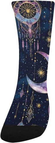 جوارب المشي لمسافات طويلة بطباعة القمر السماوي - جوارب شتوية حرارية سميكة دافئة للأطفال الصغار للأولاد والبنات للمدرسة، والارتداء اليومي والأنشطة الخارجية in Kuwait