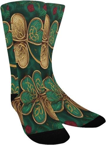 جوارب مشي بقاعدة خضراء زمردية نابضة بالحياة - جوارب شتوية سميكة دافئة للأولاد والبنات الصغار للمدرسة، والارتداء اليومي والأنشطة الخارجية in Kuwait