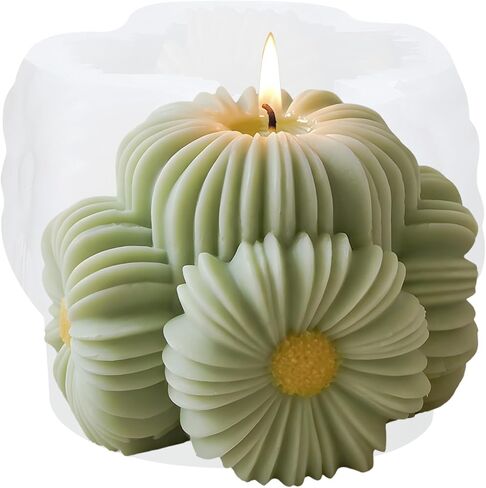 Poppy Flower Silicone Candle Mold Poppy Candle Molds Poppy Resin Mold for Candle Home Decorate Mold Candle Making Mold Aromatherapy Candles Gypsum Clay Craft in Saudi Arabia