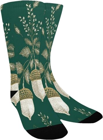 جوارب المشي لمسافات طويلة بطبعة غزال الغابة - جوارب شتوية حرارية سميكة دافئة للأولاد والبنات الصغار للمدرسة، والارتداء اليومي والأنشطة الخارجية in Kuwait